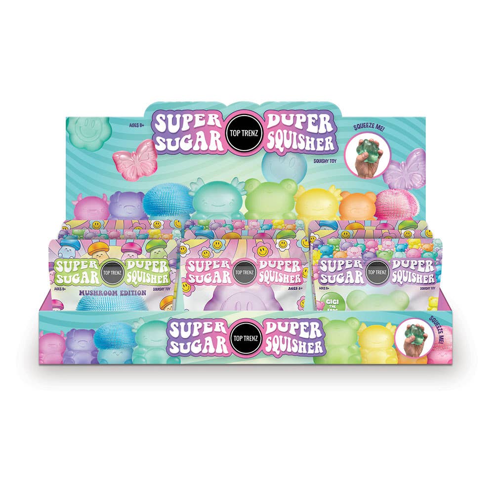 Super Duper Sugar Squisher Toy - Teddy Bear - Assorted Colors