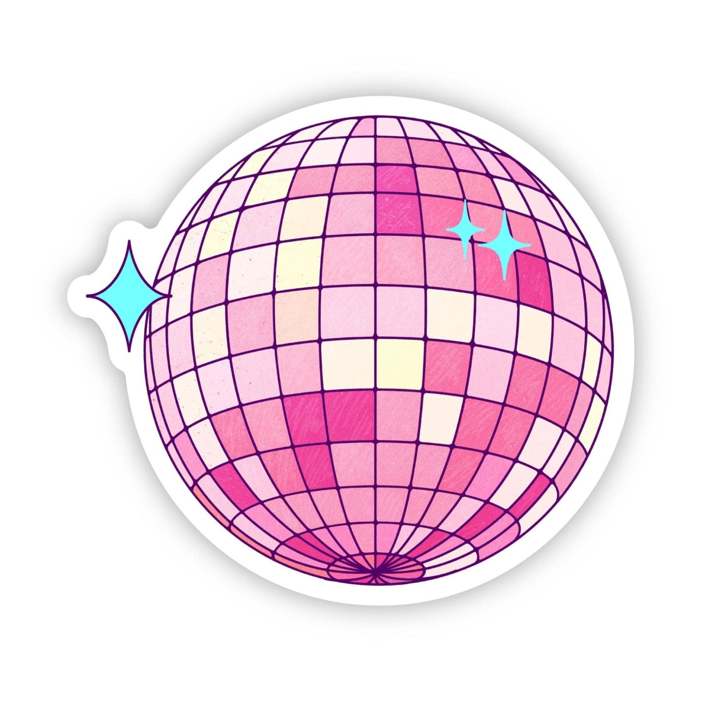 Discoball pink sticker - Bria Blair Creative