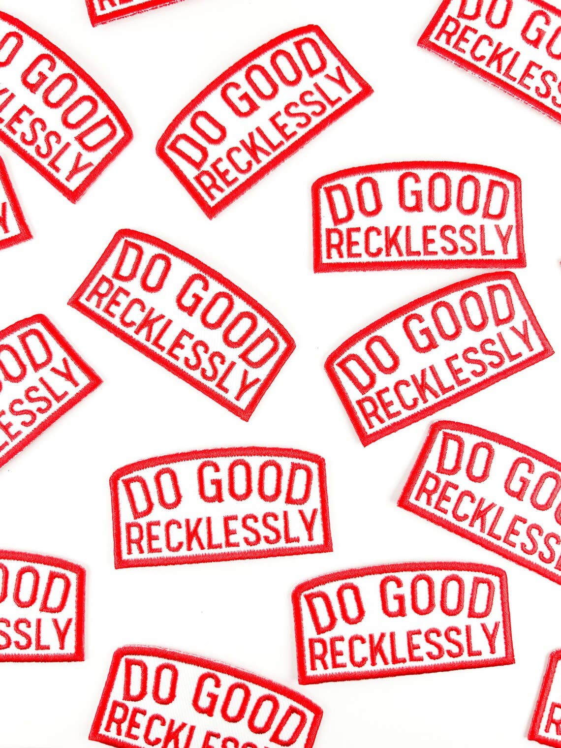 Do Good Recklessly Embroidered Iron - On Patch Trucker Party - Bria Blair Creative