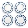Blue Bamboo Touch Accent Plates - Set of 4