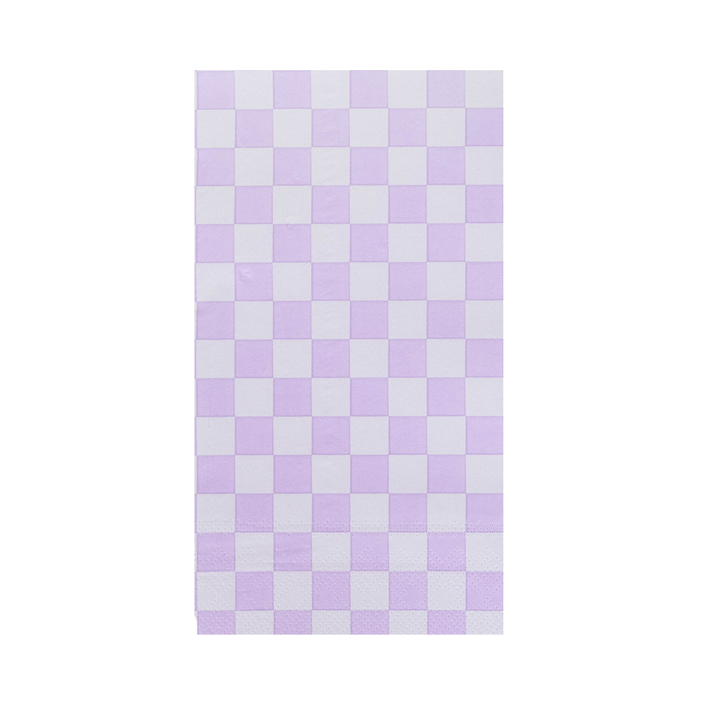 Check It! Check Guest Napkins - 16 Pk. - Purple Posse