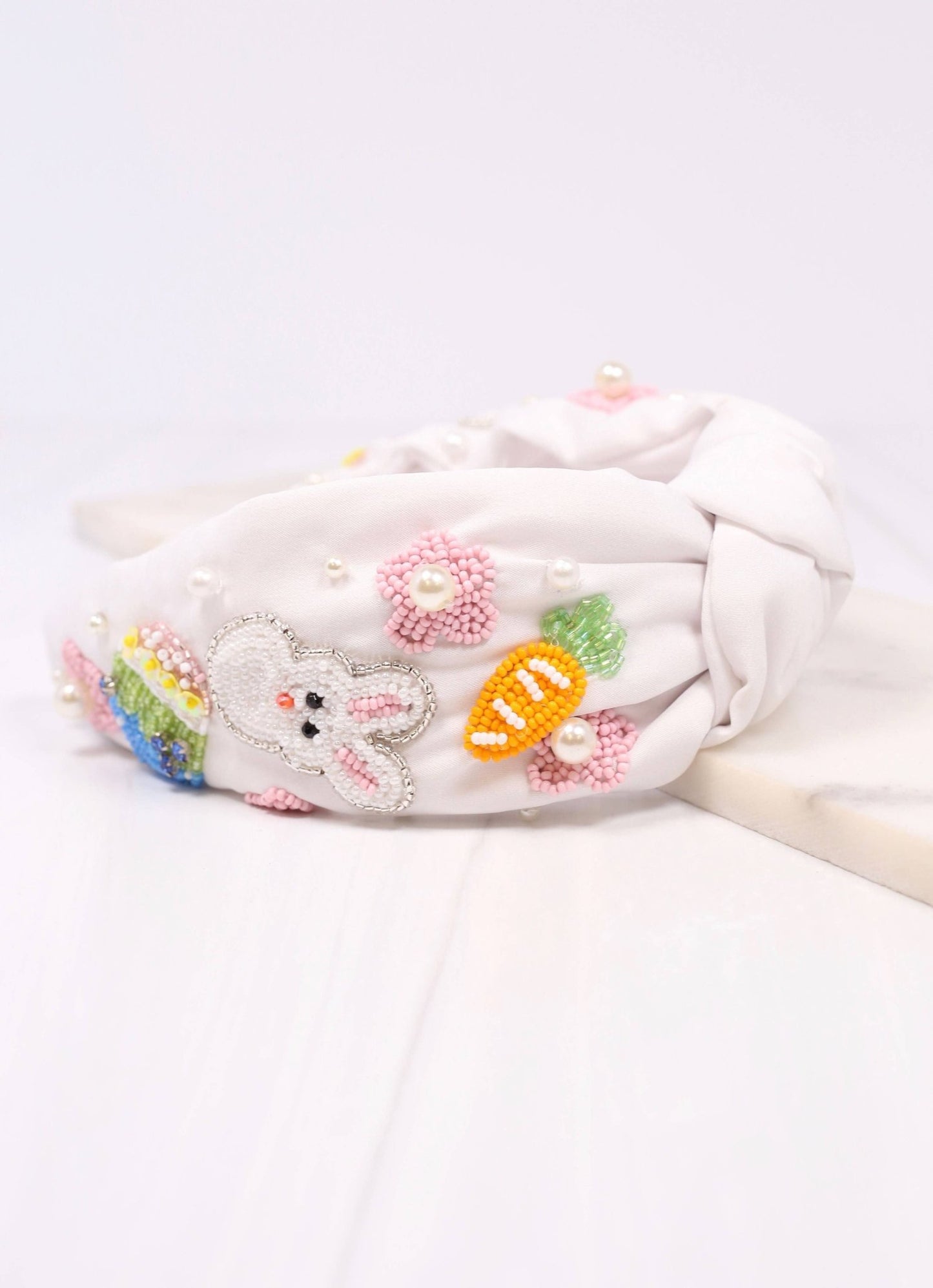 Easter Celebration Headband WHITE: Default - Bria Blair Creative