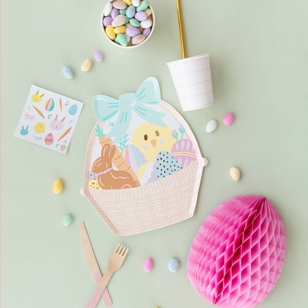 Easter Fun Large Basket Plates - Bria Blair Creative