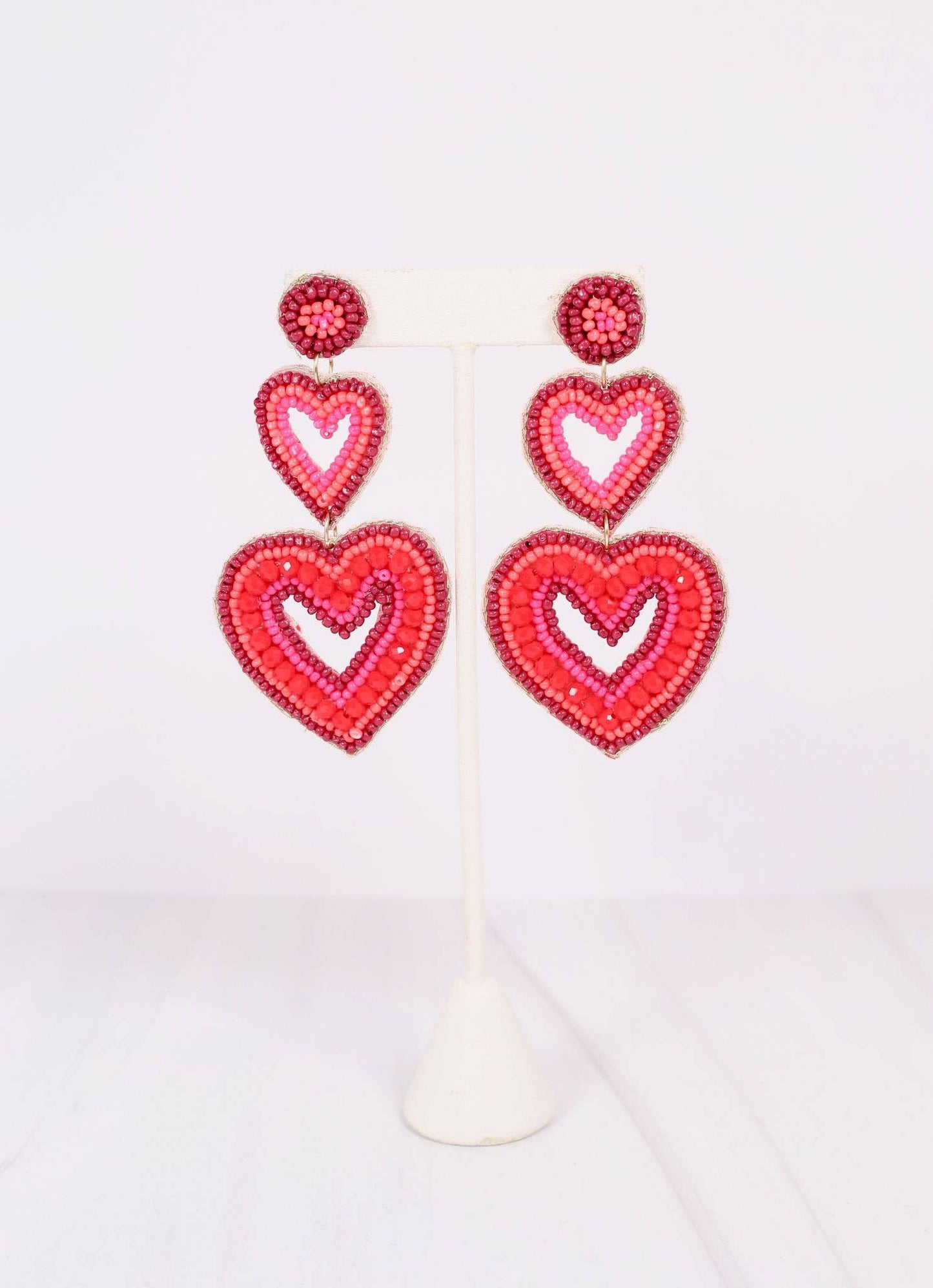 Enchanted Heart Drop Earring RED - Bria Blair Creative