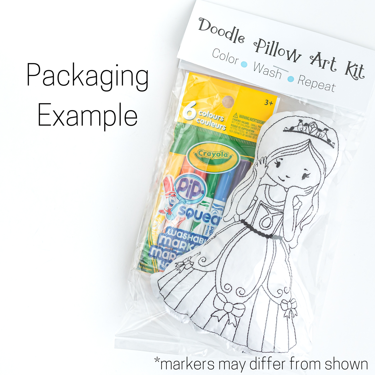 Ballerina Doodle Coloring Activity Doll