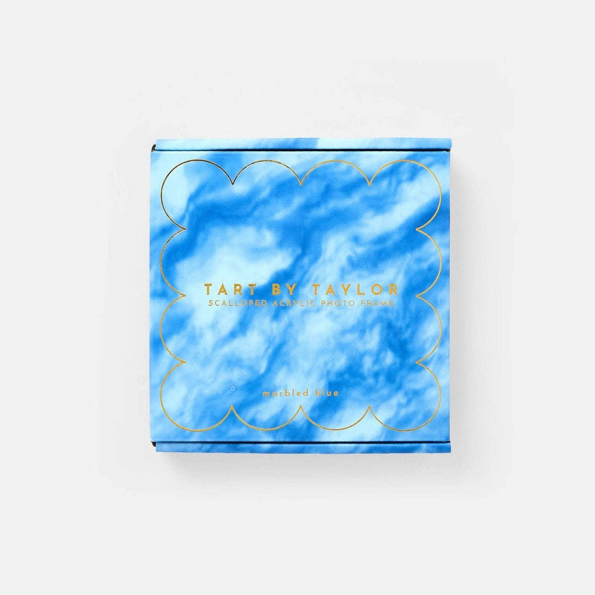 Blue Marbled Mini Acrylic Picture Frame