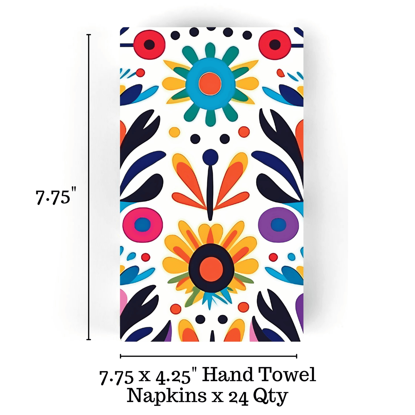 Feeling Festive Nordic Folk Pattern 24ct Guest Napkins - Bria Blair Creative