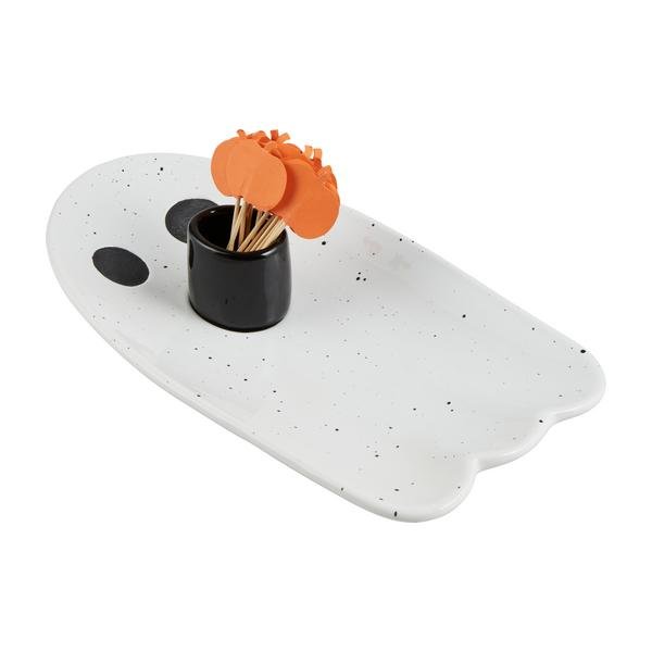 Ghost Halloween Tray and Toothpicks - Bria Blair Creative