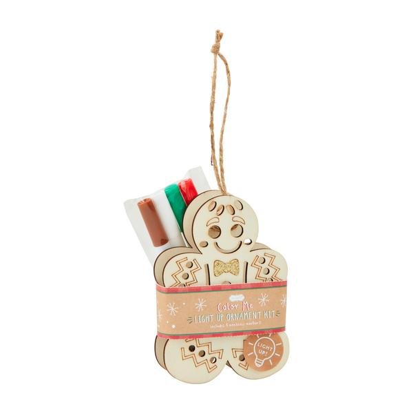 Gingerbread Man Color - Me Light - Up Ornament - Bria Blair Creative