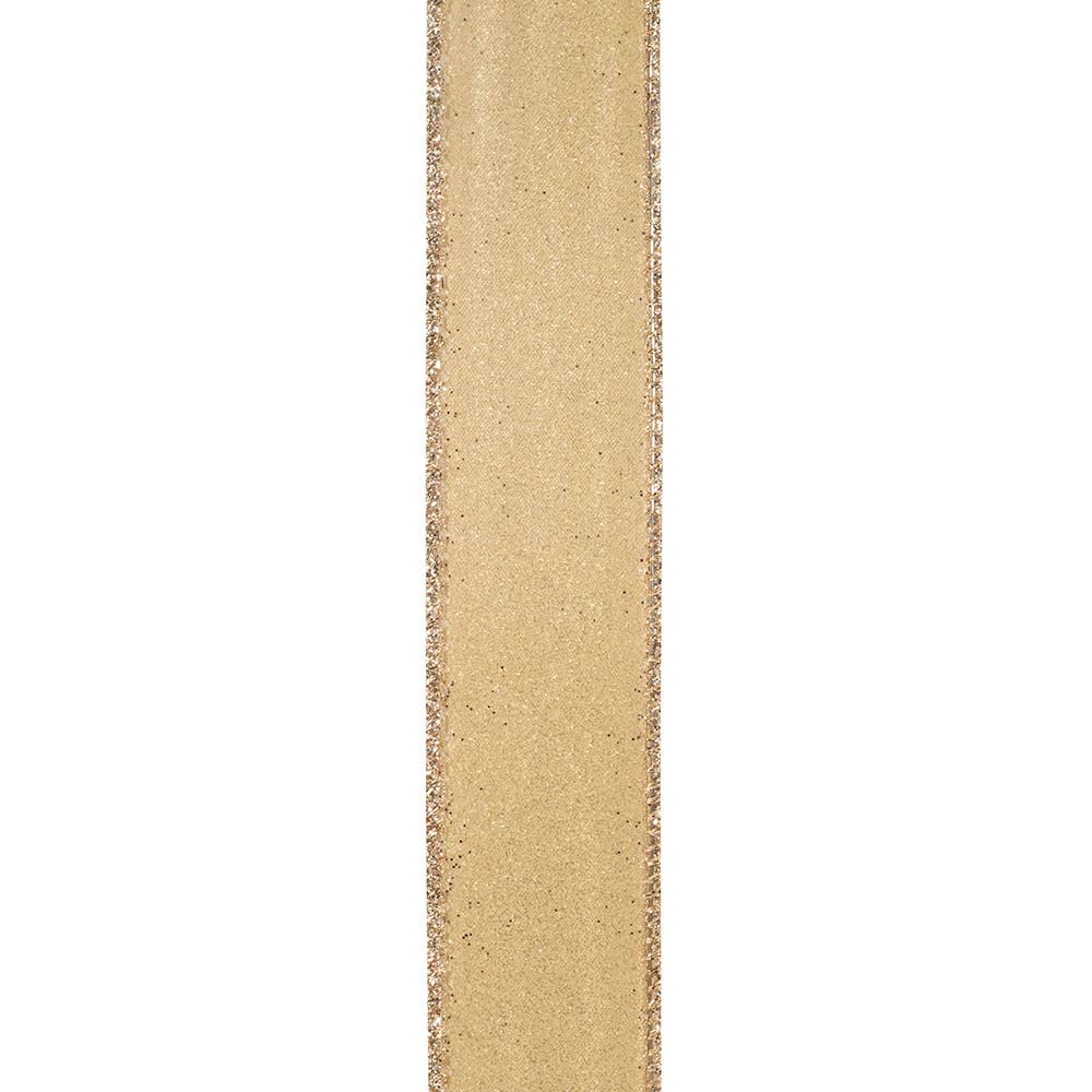 Glitter Metallic Display, Gold/silver, 1-1/2 In, 25 Yards - Bria Blair Creative