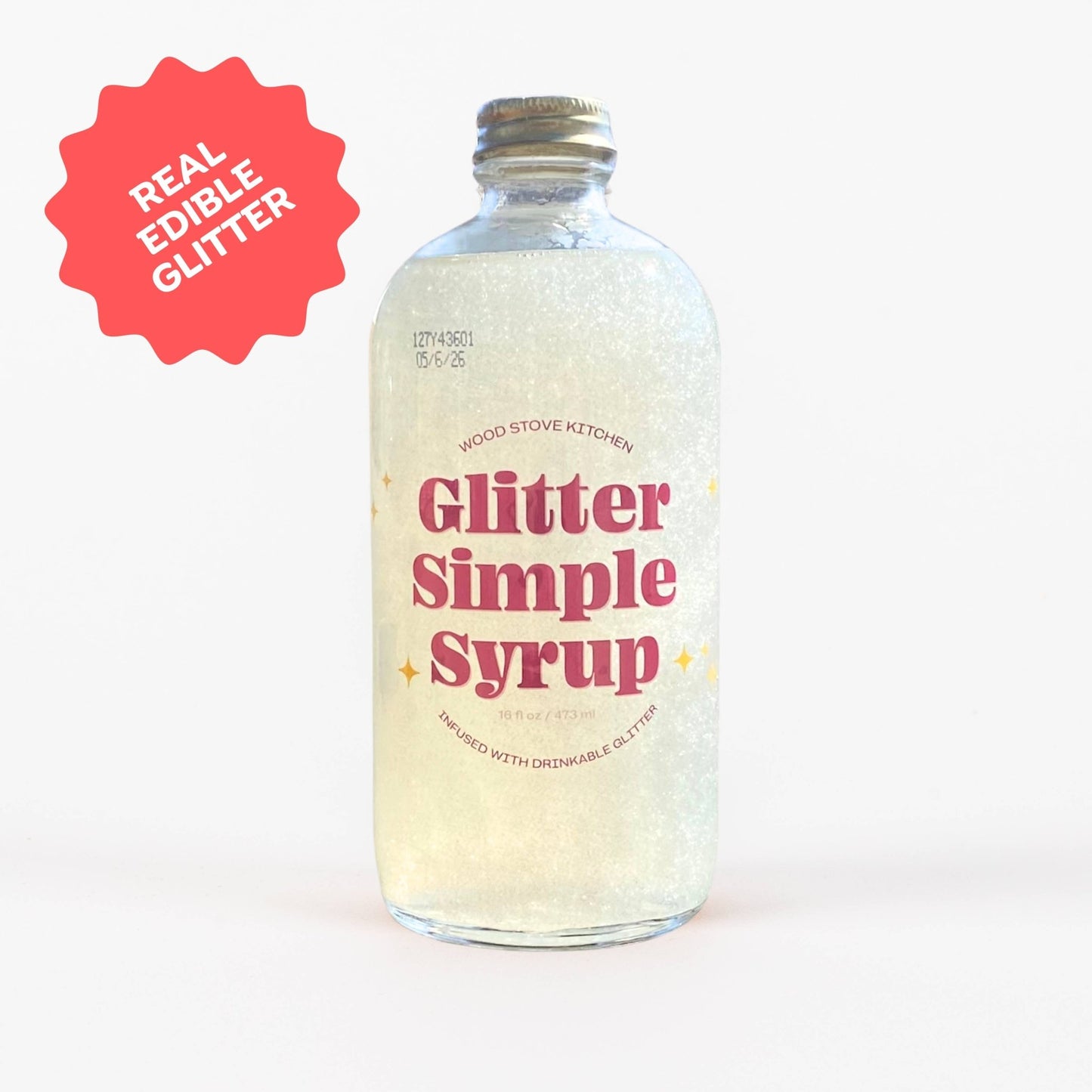 Glitter Simple Syrup, 16 fl oz with Edible Glitter - Bria Blair Creative