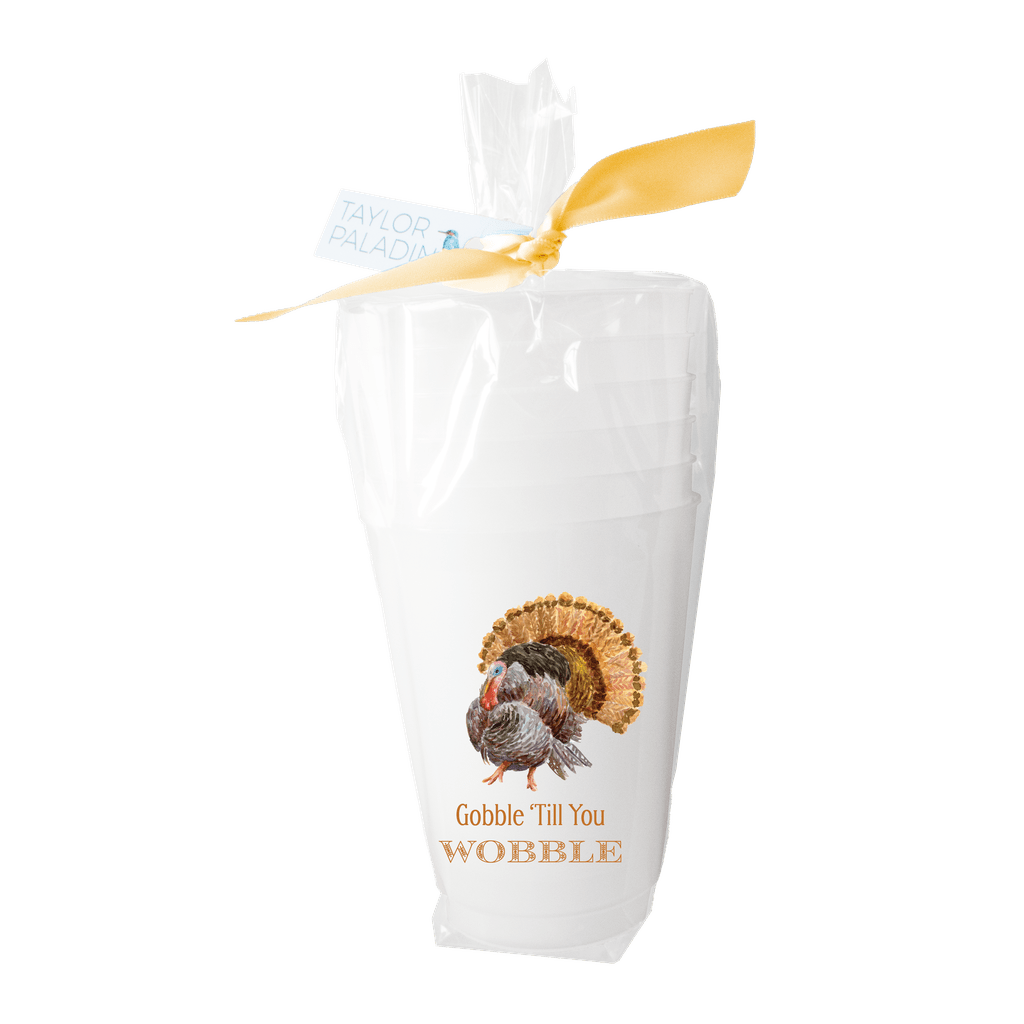 Gobble Turkey Frosted Cup - Bria Blair Creative