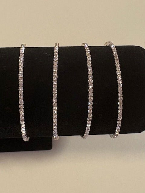 Gold and Rhinestone Adjustable Bracelet - Bria Blair Creative