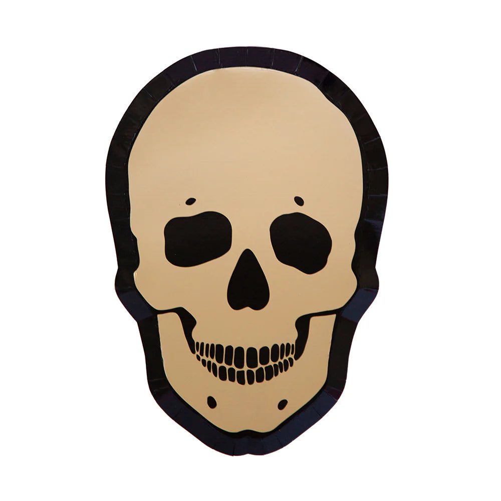 Gold Skull Dinner Plates - Bria Blair Creative