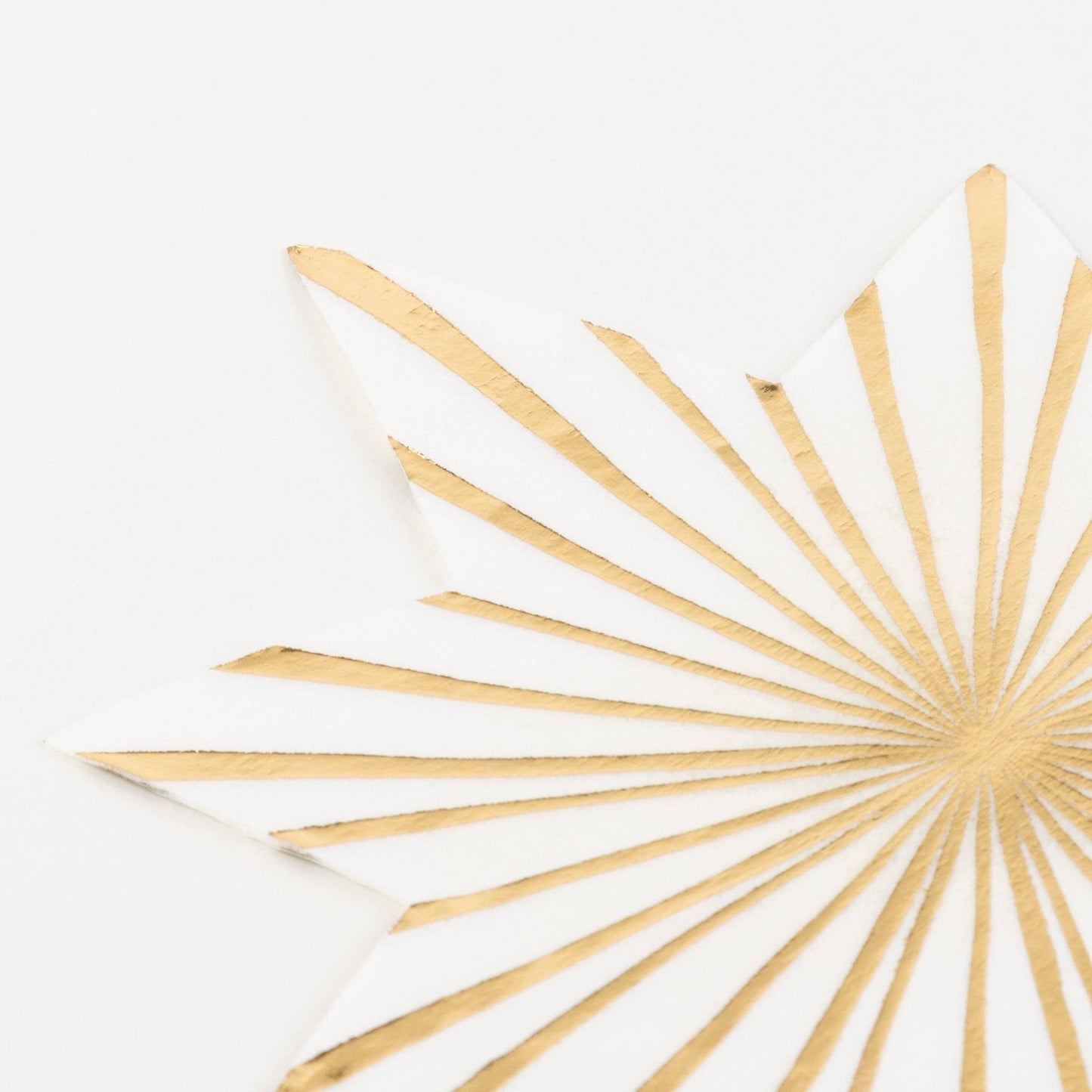 Gold Stripe Star Napkins - Bria Blair Creative