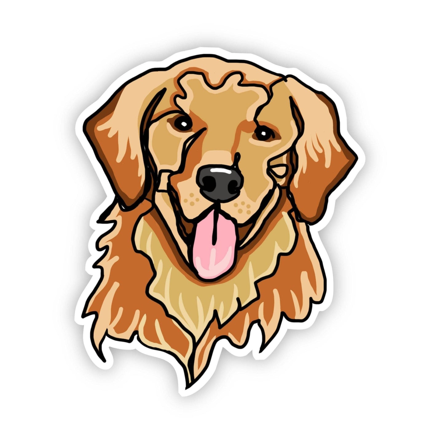 Golden Retriever Dog Sticker - Bria Blair Creative