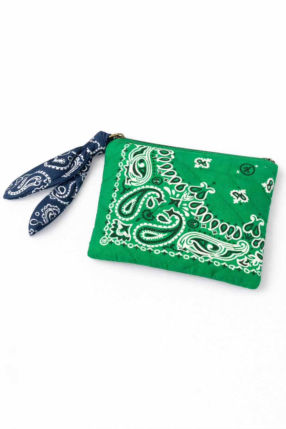 Green Bandana Clutch - Bria Blair Creative