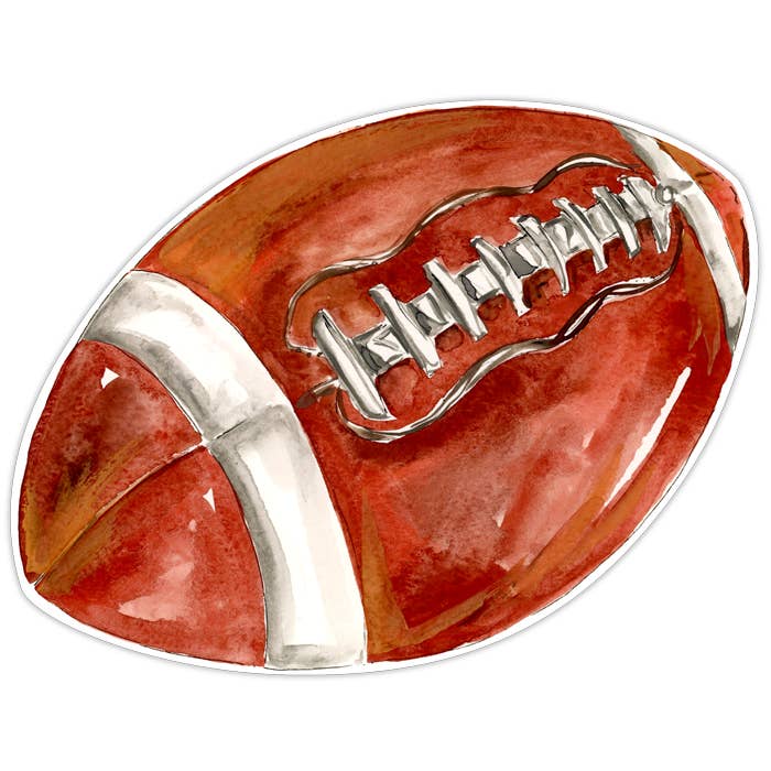 Handpainted Football Posh Die - Cut Placemat - Bria Blair Creative