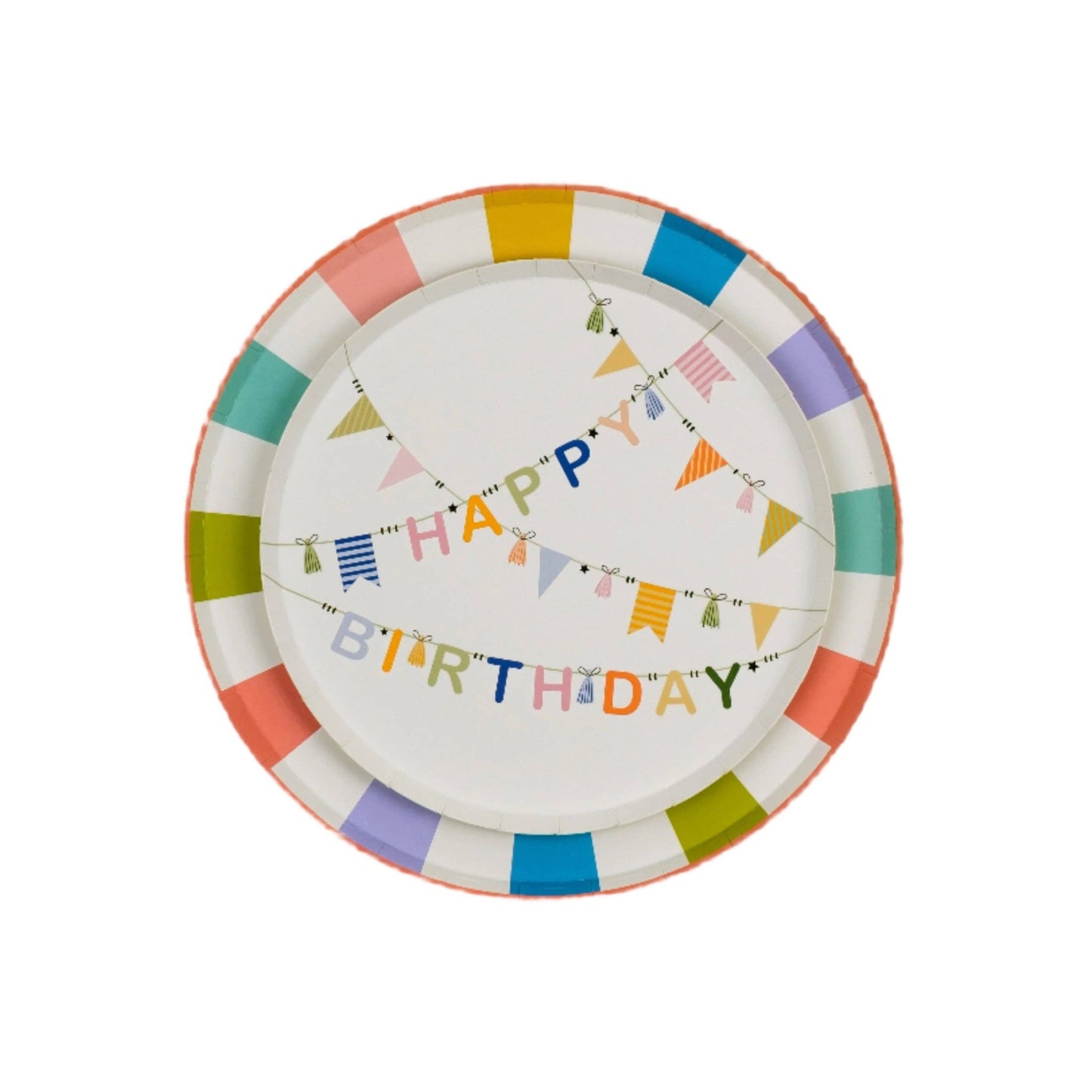 HB25 - DP1 - Birthday Cheer Dessert Plates - Bria Blair Creative
