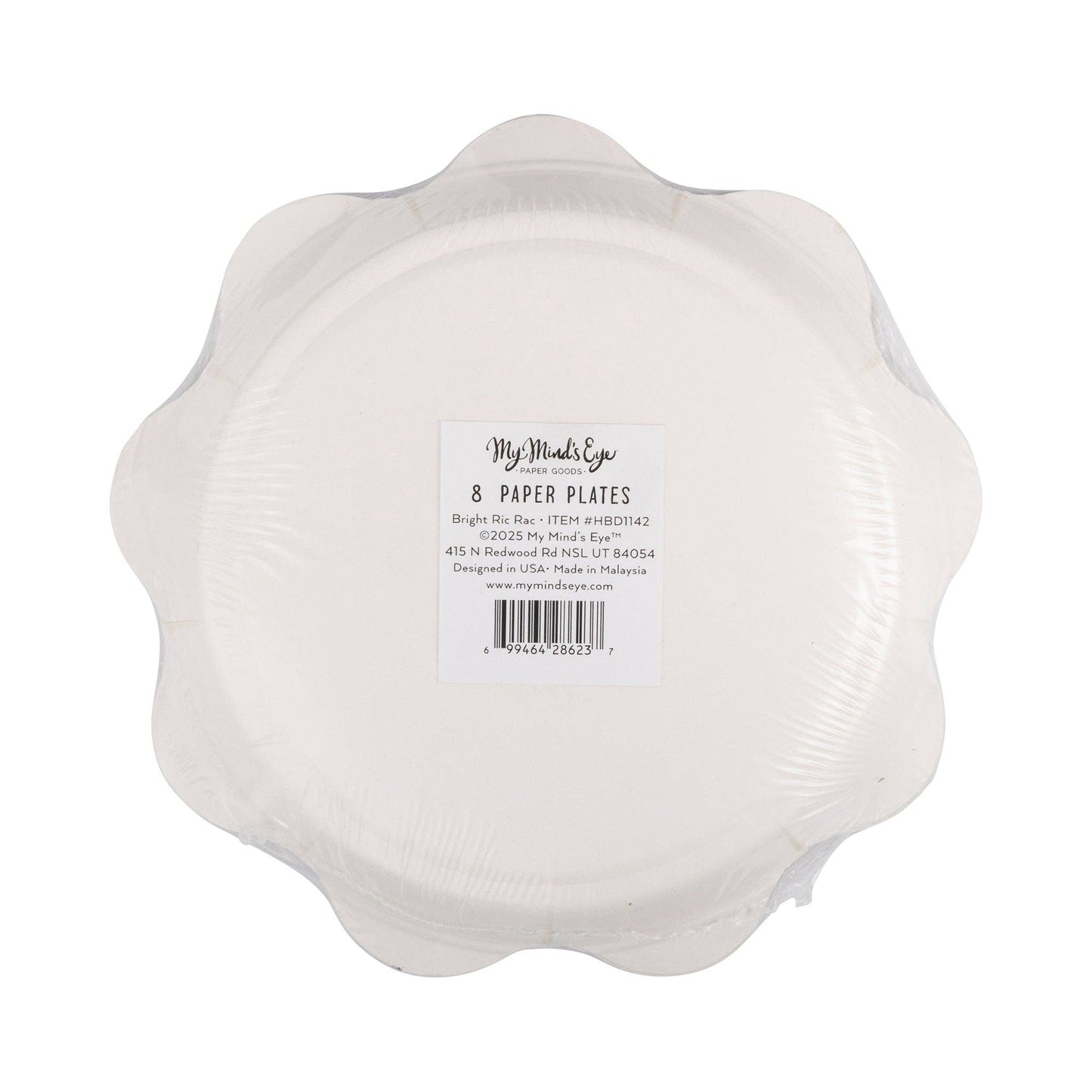 HBD1142 - Ric Rac Edge Dessert Plates - Bria Blair Creative