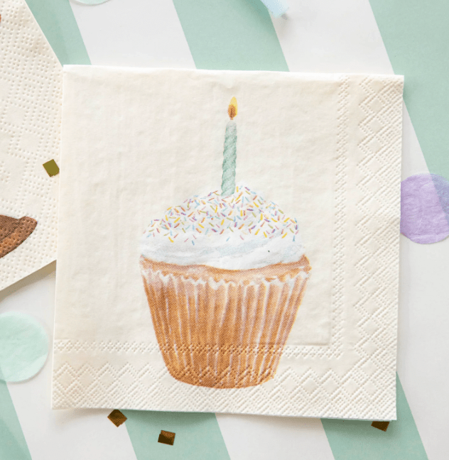Hester & Cook Cupcake Cocktail Napkins - Bria Blair Creative