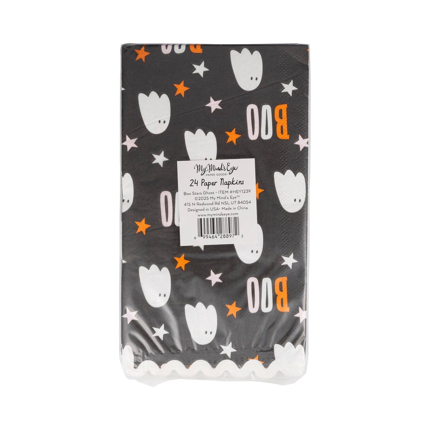 HEY1239 - Boo Stars Ghost Dinner Napkin - Bria Blair Creative