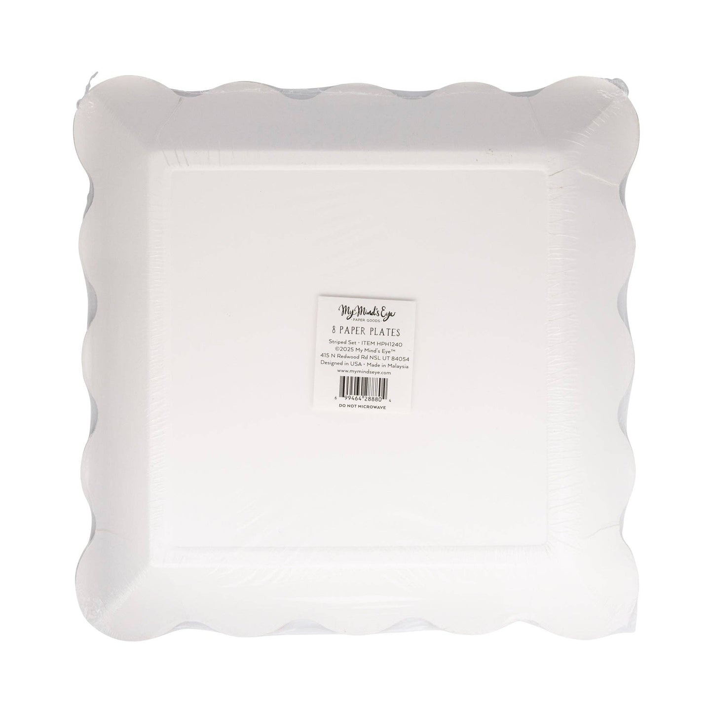 HPH1240 - Striped 10" Paper Plate Set - Bria Blair Creative