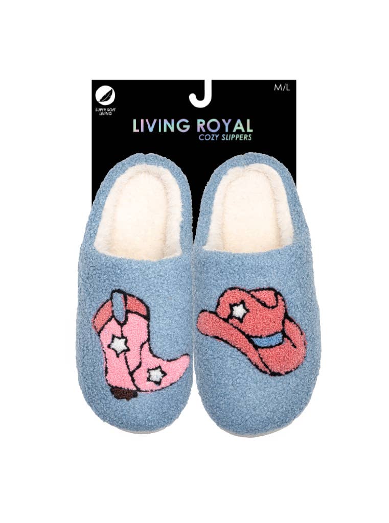Indoor / Outdoor Slippers - Heart Eyes Happy Faces - Pink: M/L - Bria Blair Creative