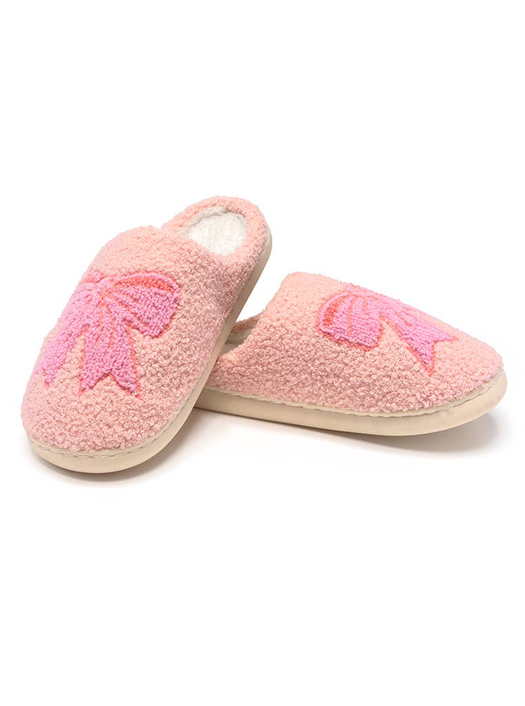 Indoor / Outdoor Slippers - Pretty Bows - Pink: M/L - Bria Blair Creative