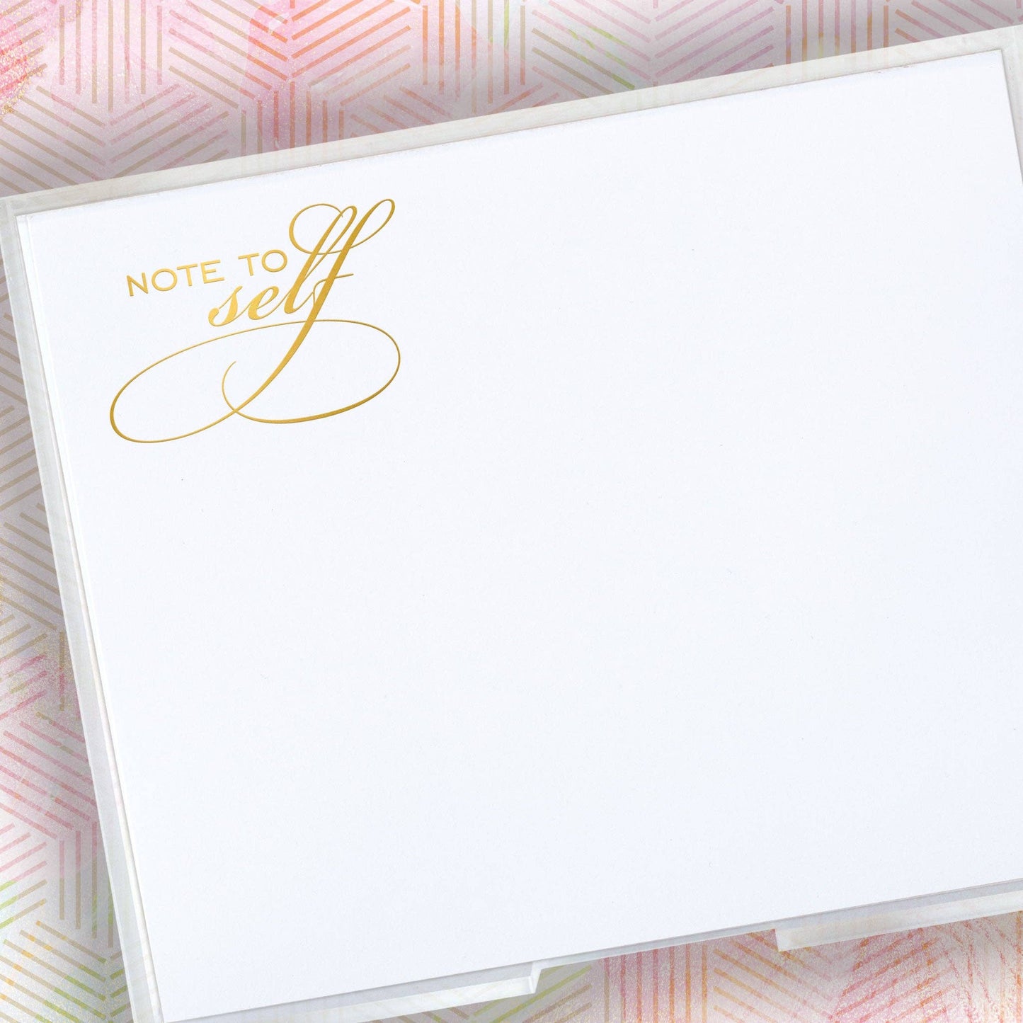 Large Gold Foil Note to Self Notepad - Bria Blair Creative