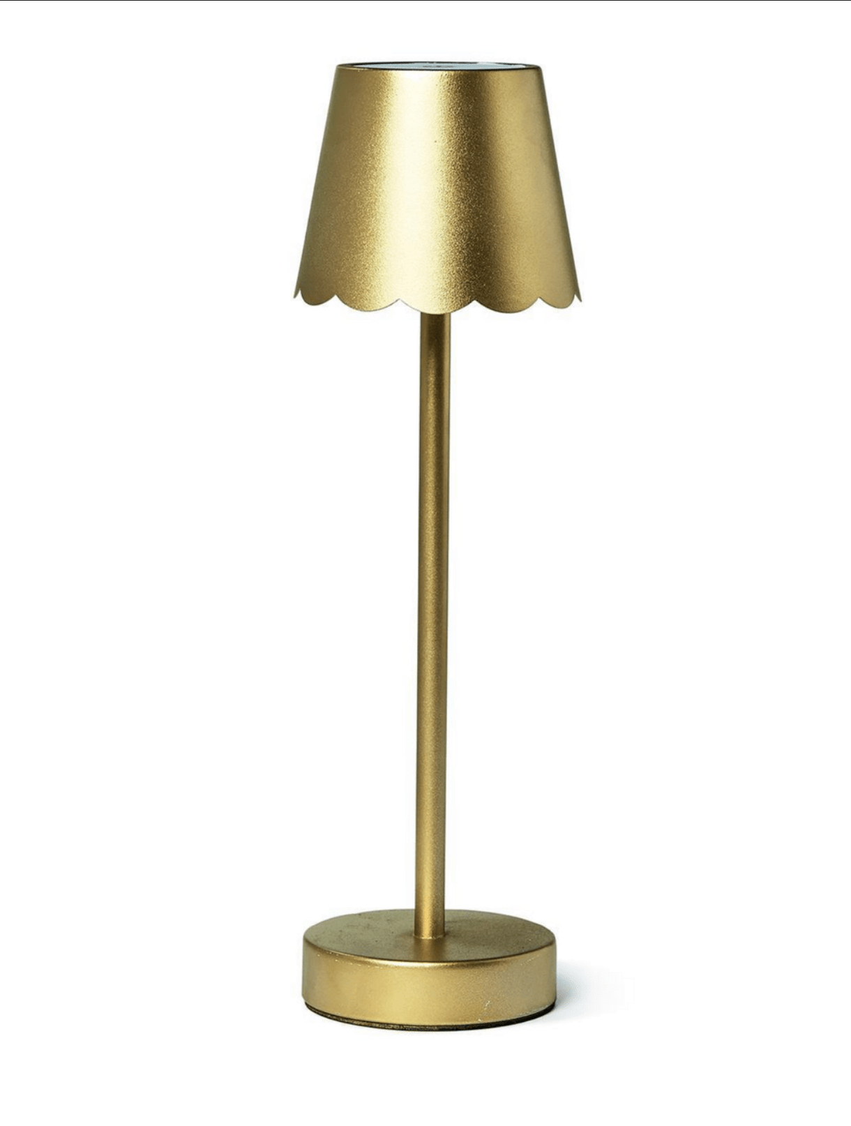 LED Table lamp w/Scalloped Edge Shade - Bria Blair Creative