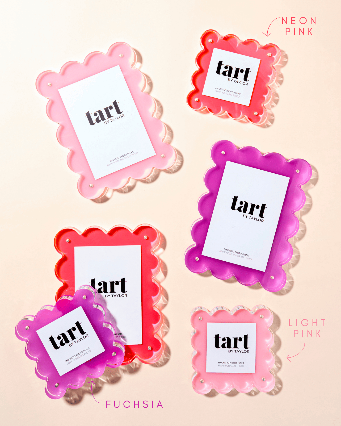 Light Pink Mini Acrylic Picture Frame - Bria Blair Creative