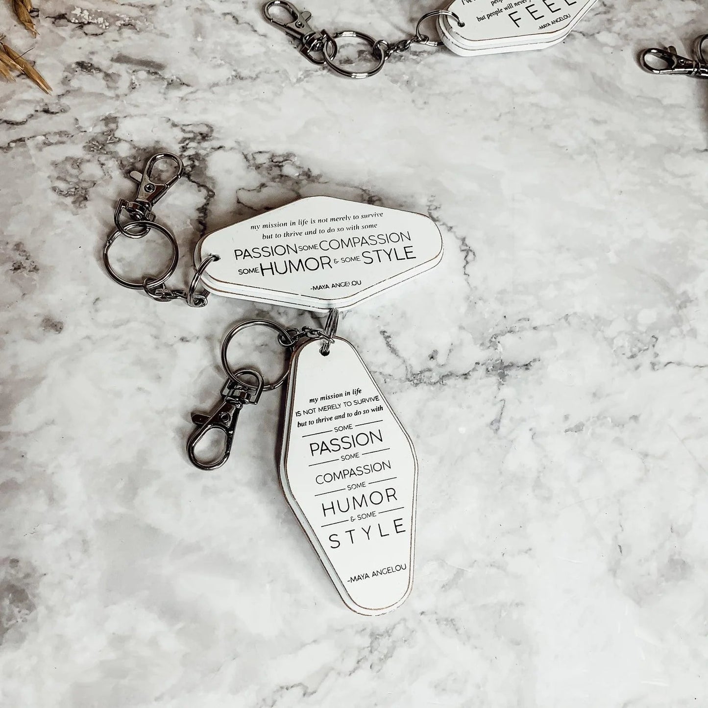 Maya Angelou Keychain - Bria Blair Creative