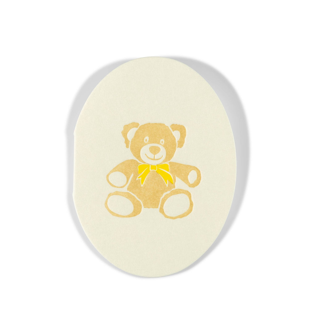 Mini Letterpress Enclosure Card | Teddy Bear - Bria Blair Creative