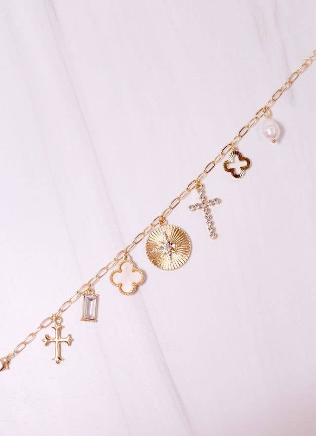 Mipsy Charm Bracelet GOLD: Default - Bria Blair Creative