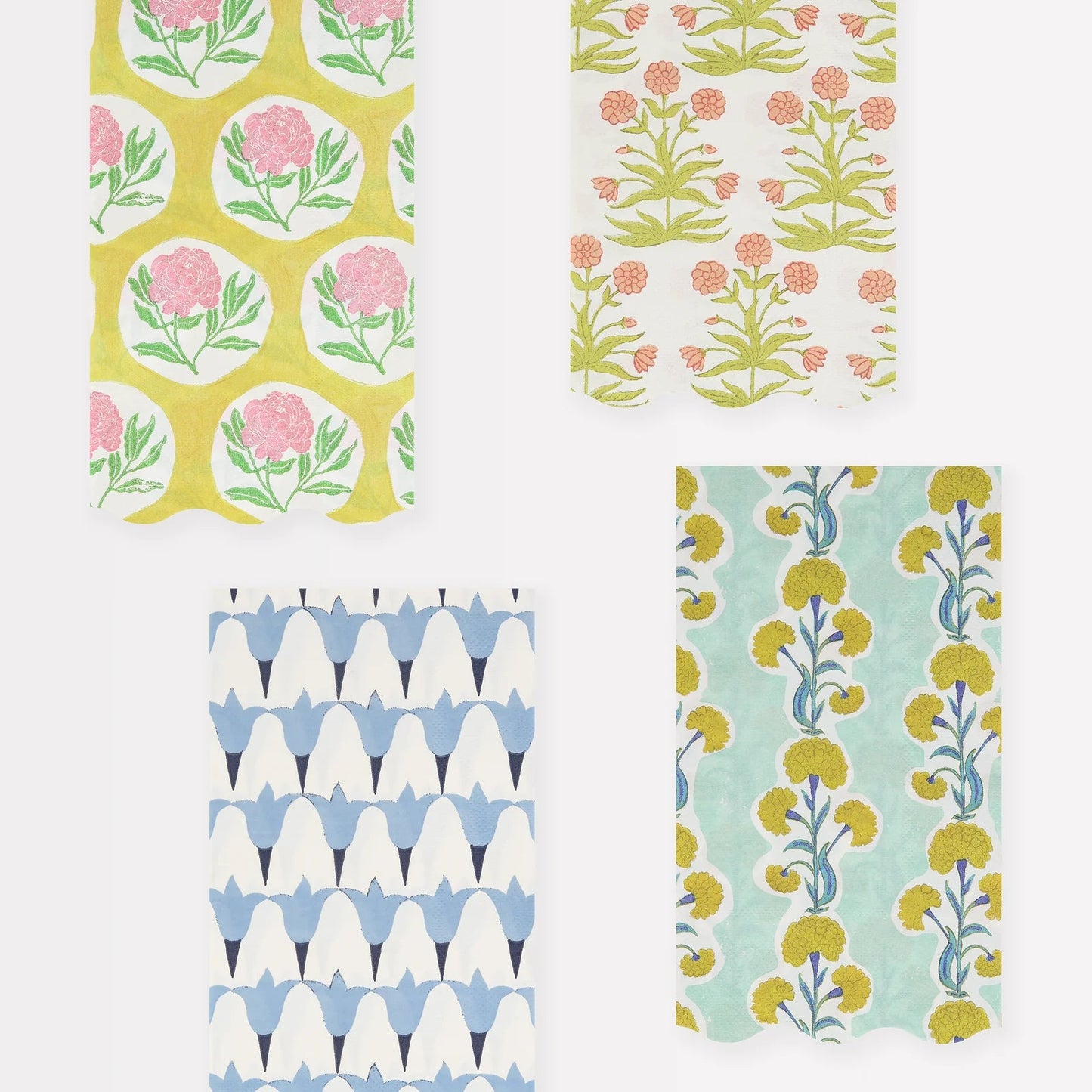 Molly Mahon Paper Guest Towels - Assorted Floral Patterns - Set of 16 - Bria Blair Creative