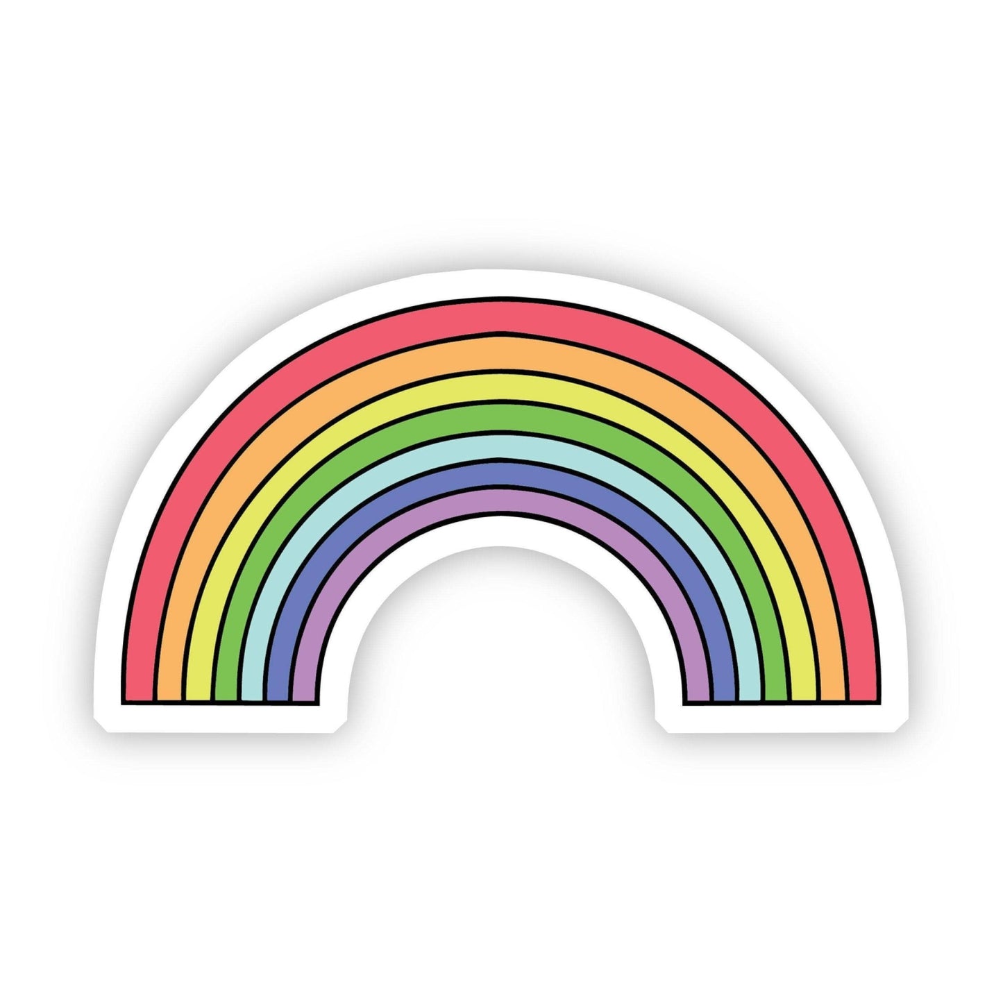 Multicolor Rainbow Aesthetic Sticker - Bria Blair Creative