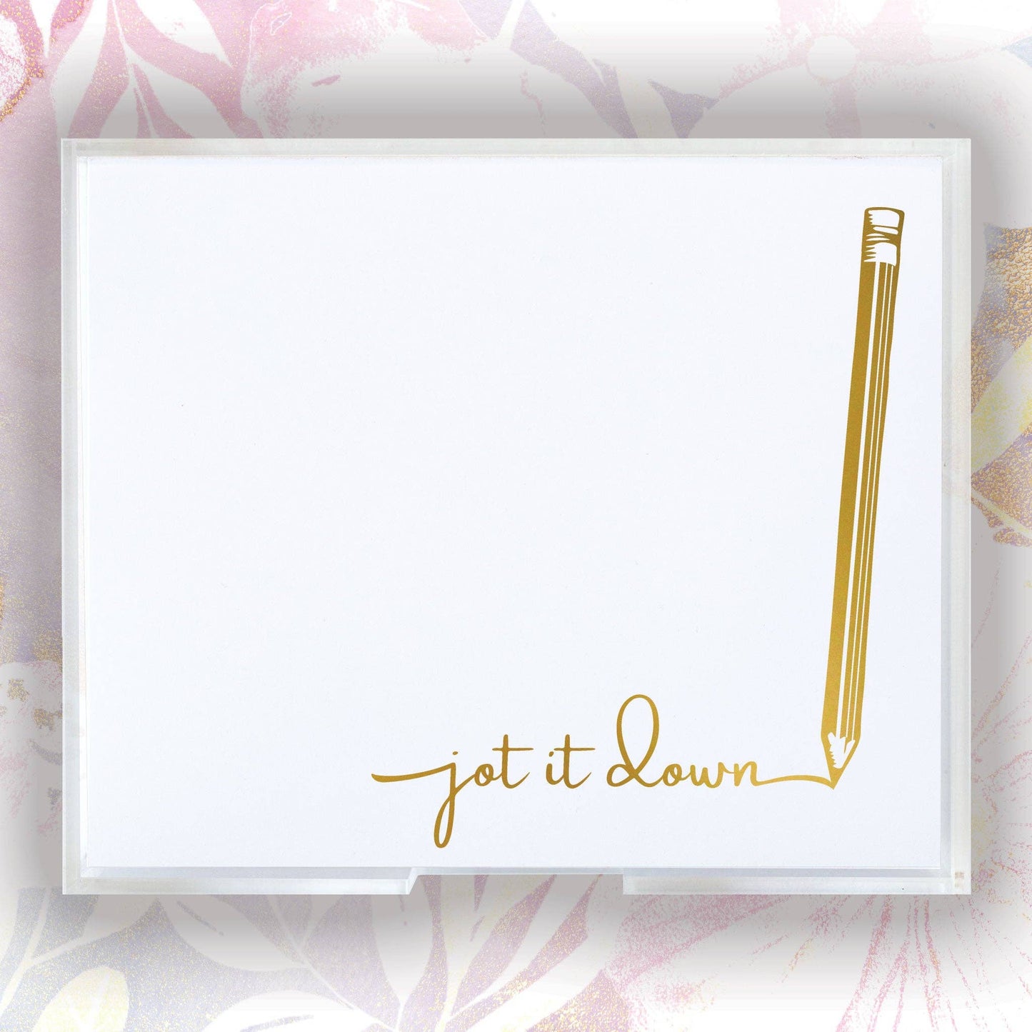 Notepad - Gold Foil Luxe Pencil - Bria Blair Creative