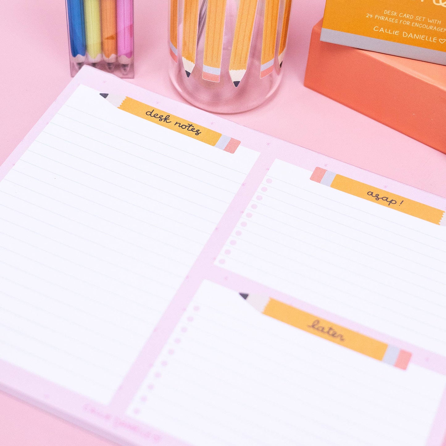 Pencil To - Do Desk Notepad - Bria Blair Creative