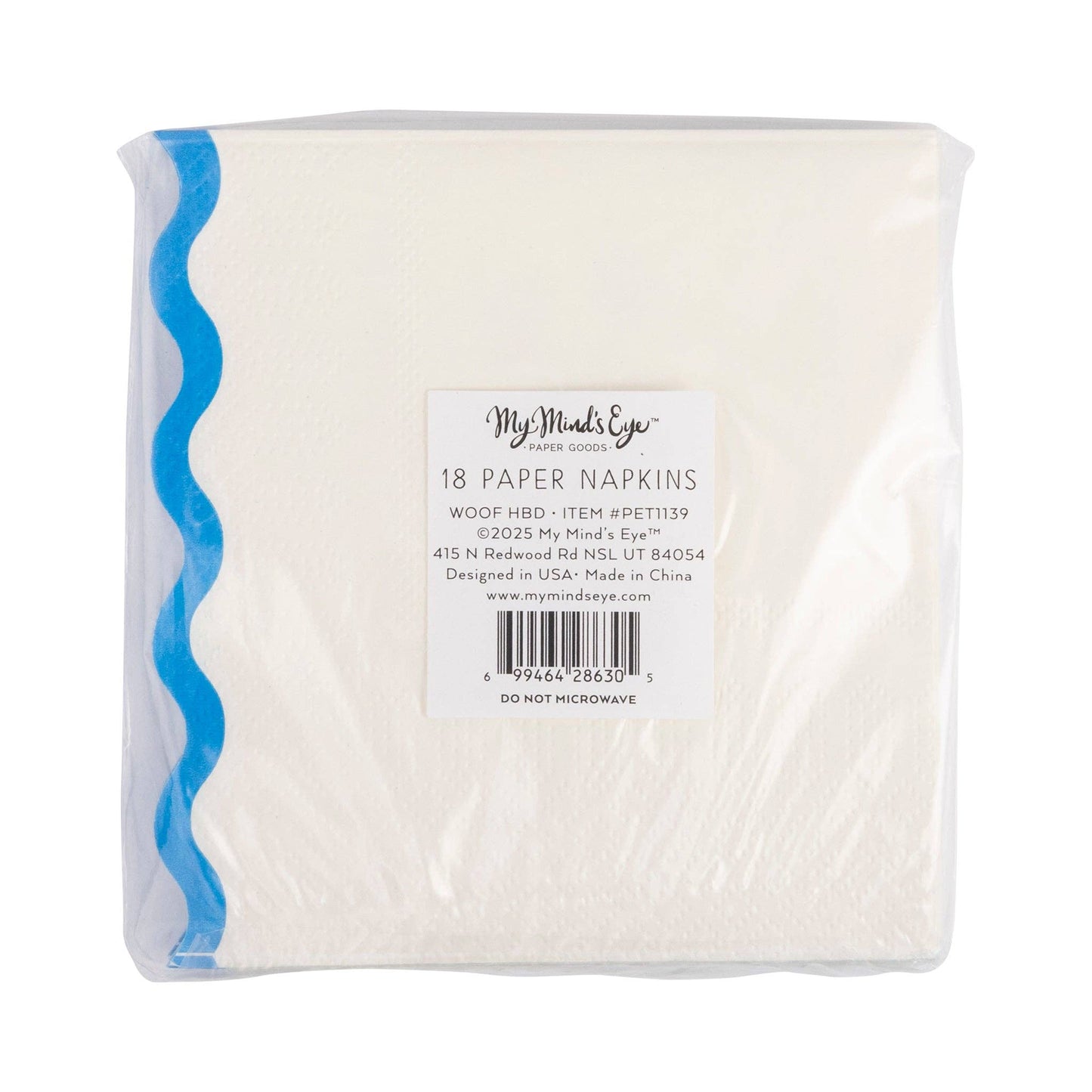 PET1139 - Woof Paw Print Cocktail Napkins - Bria Blair Creative