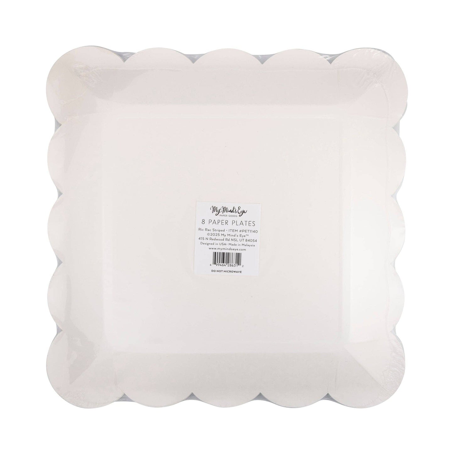 PET1140 - Ric Rac Striped Plate - Bria Blair Creative