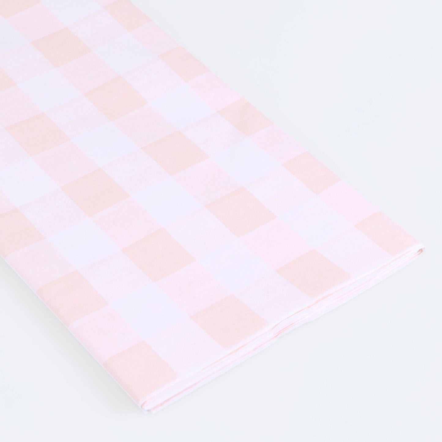 Pink Gingham Paper Tablecloth - Bria Blair Creative