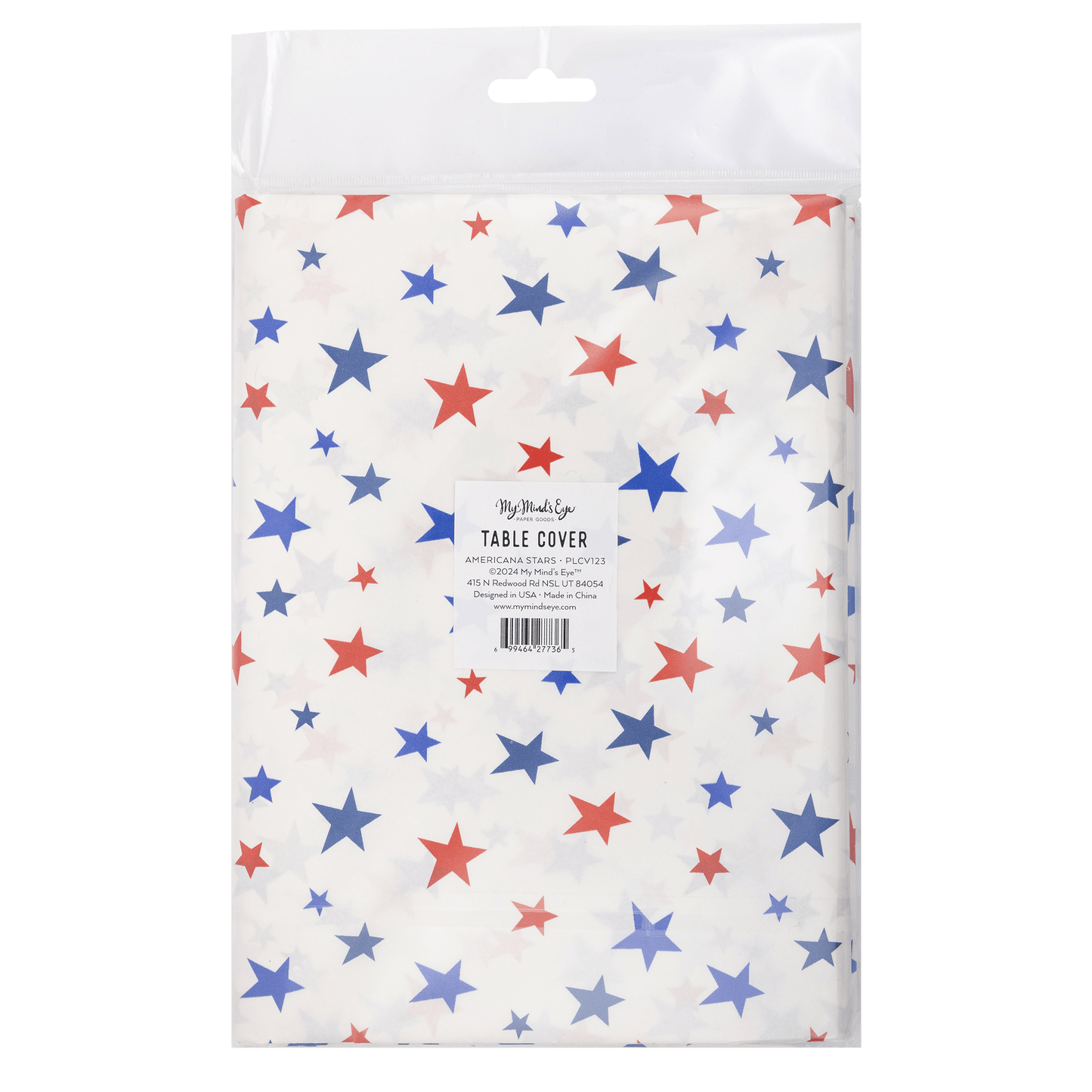 PLCV123 - Americana Stars Paper Table Cover - Bria Blair Creative
