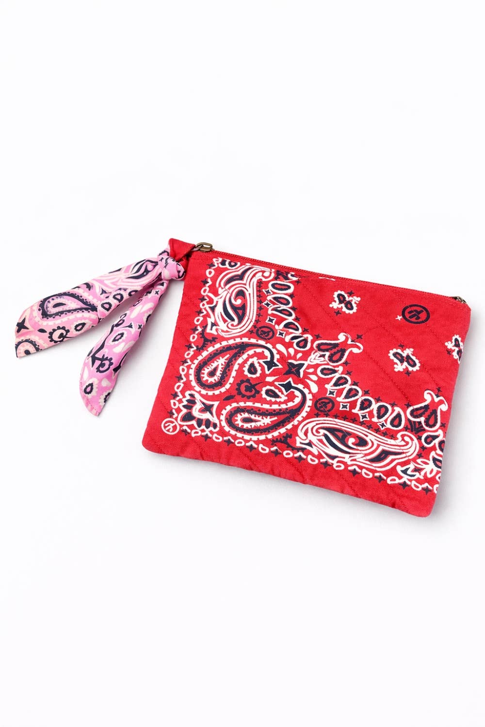 Red Bandana Clutch - Bria Blair Creative