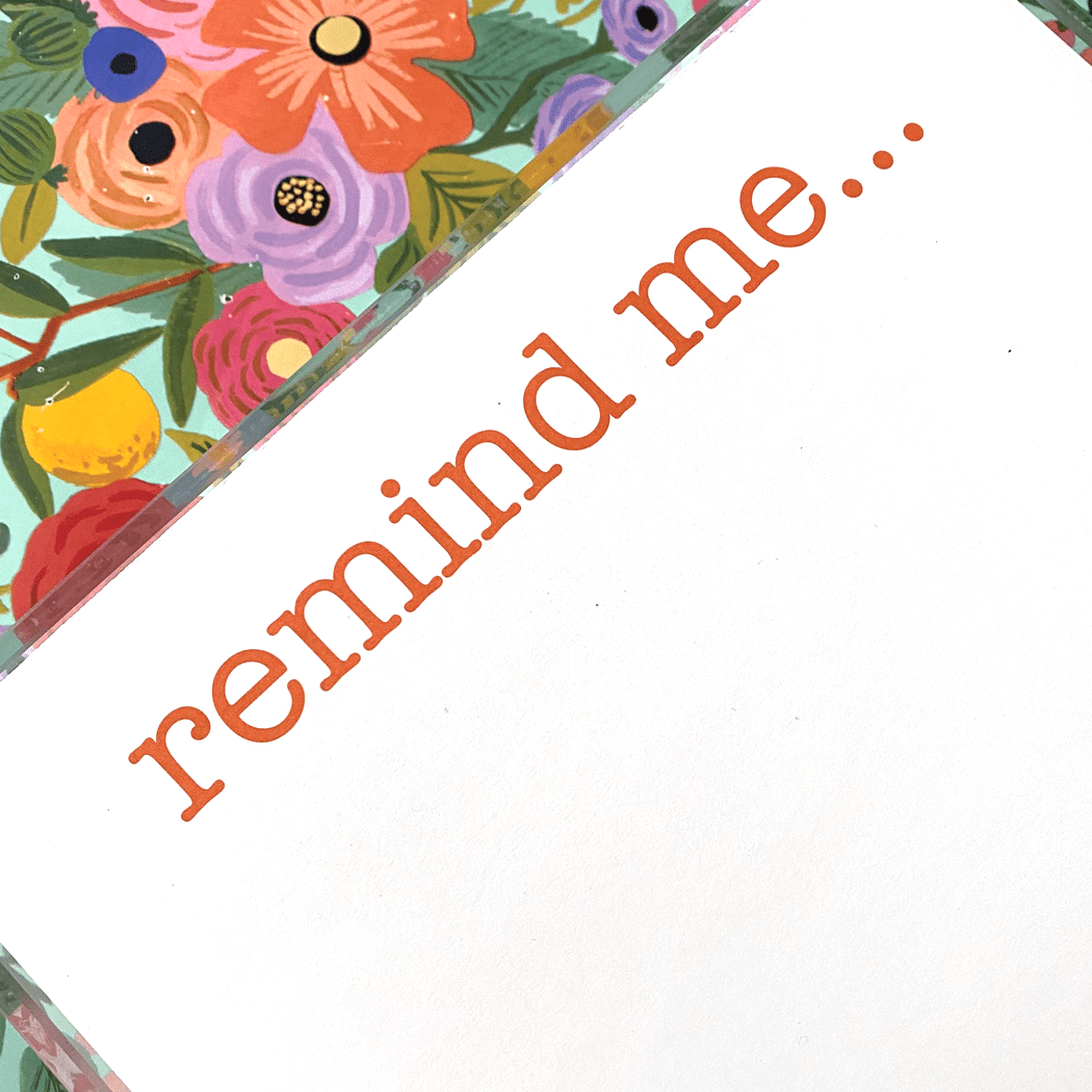 Remind Me Notepad - Bria Blair Creative