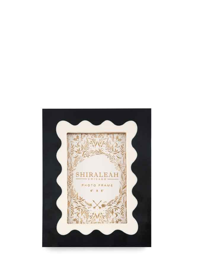 ROMA WAVE 4" x 6" PICTURE FRAME,BLACK - Bria Blair Creative