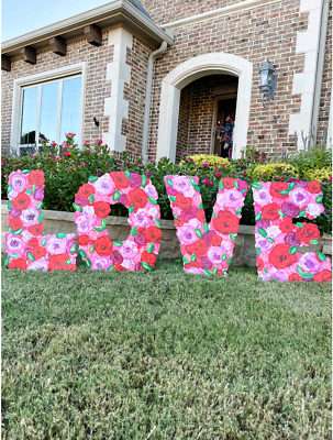 Floral Love Letter Sign