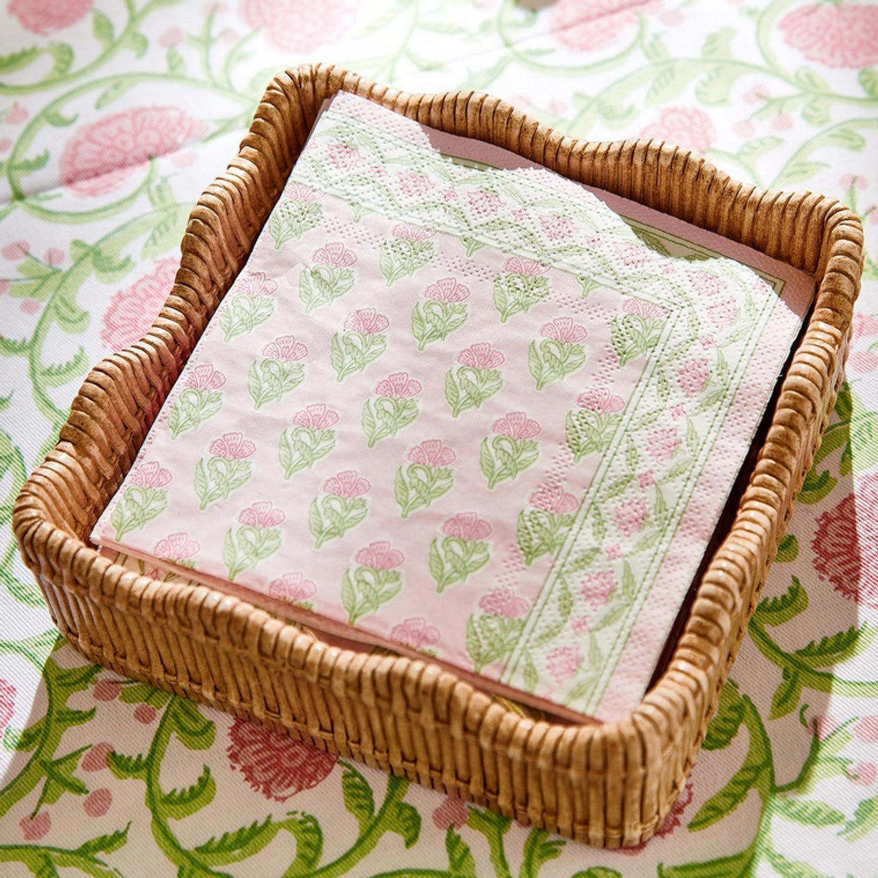 Scalloped Edge Cocktail Napkin Holder - Bria Blair Creative