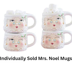 Mrs. Papa Noel Mug - 4 Assorted Styles