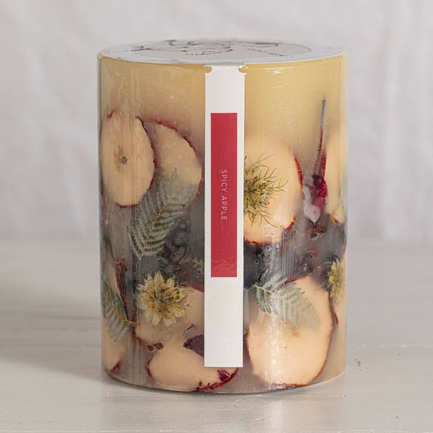 Spicy Apple Small Round Botanical Candle - Bria Blair Creative
